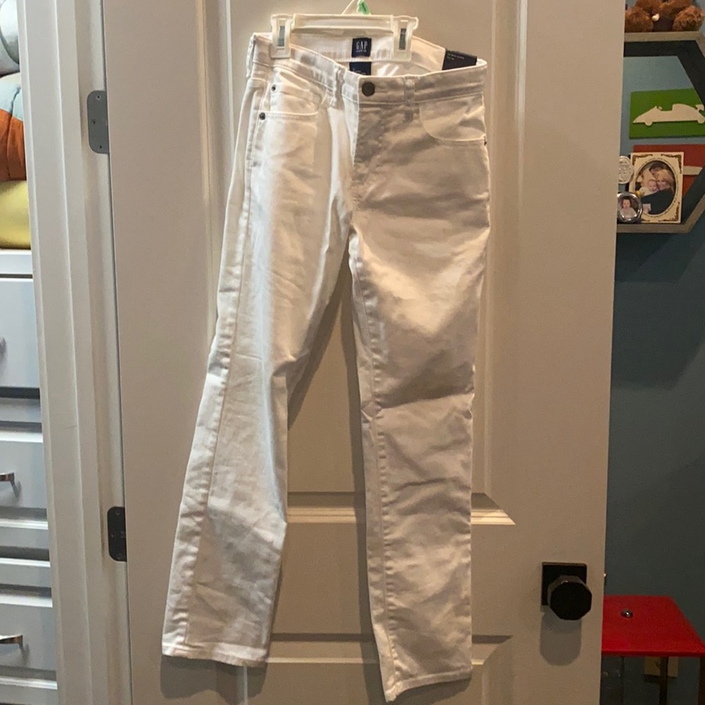 Gap white jeans slim